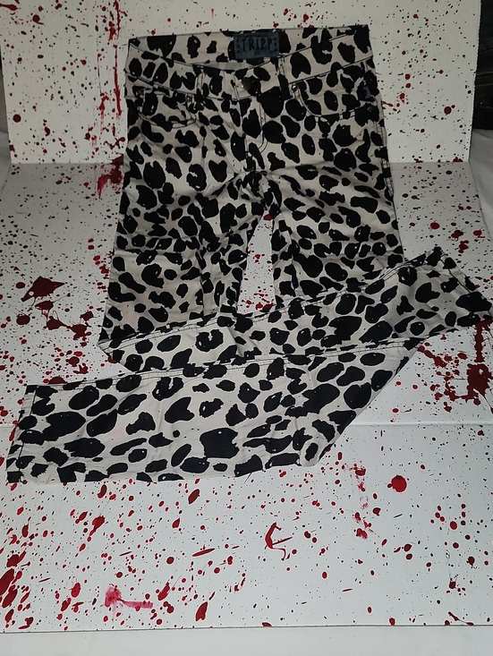 Tripp nyc Denim - Tripp NYC Black and White Leopard Print Jeans